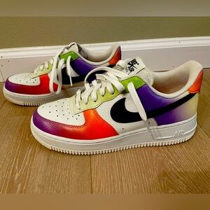 Nike Air Force 1 ‘07 Low Multi-Color Gradient Women’s Size 8